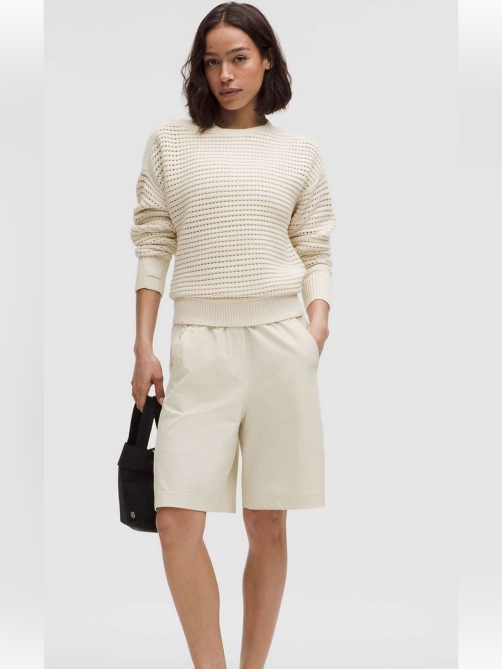 Lululemon Cotton Crochet Pullover
Light Ivory